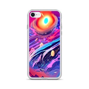 Vaporwave Chaotic Wolfe Disk Galaxy 001 Phone Case
