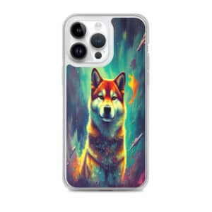 Cosmic Canine: A Shiba Inu Portrait Phone Case