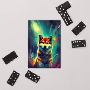 Cosmic Canine Shiba Inu Postcard